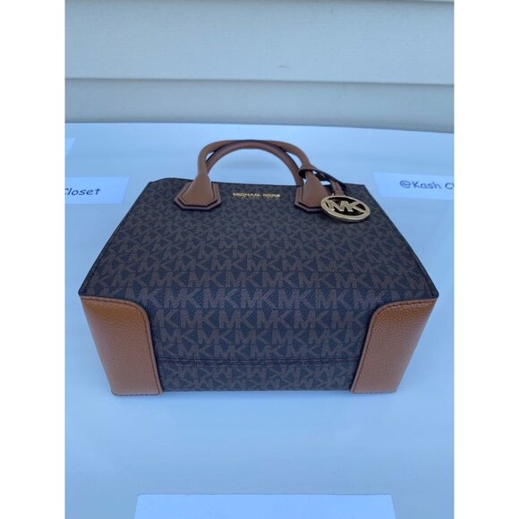 Michael Kors mercer messanger bag medium crossbody purse brown - Picture 6 of 8